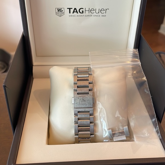 TagHeuer Mens Watch Automatic Chronograph Calibre 16 Stainless Steel NWOT - Picture 5 of 7